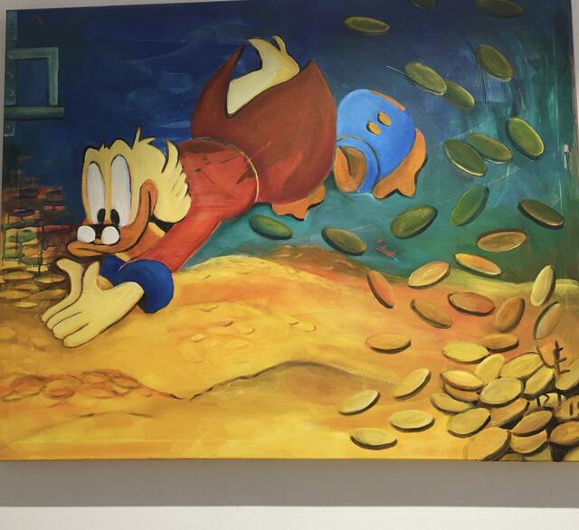 Im Geld schwimmen Donald Duck | Foto: ED