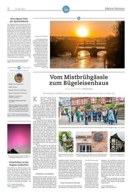 Diese bunte Vielfalt an Themen bietet die Meine Heimat-Seite, die am 25. Mai in der Zeitung zu finden ist. | Foto: HSt, Hansjörg Sept, Lina Bihr, Uwe Hannemann, Daniela Somers, privat
