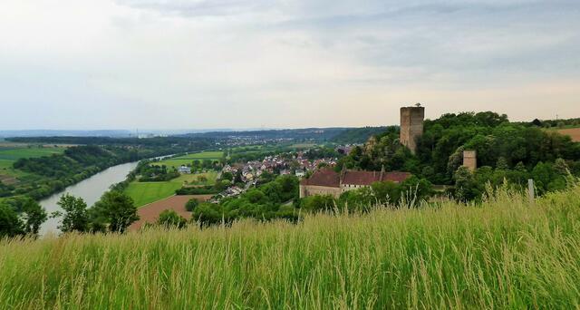 Hier sind die Ausmaße von Burg Ehrenberg noch deutlicher zu sehen. Auffallend ist vor allem der trutzige Bergfried.  | Foto: sigischlottke