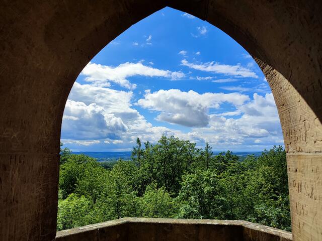 Die Aussicht von da oben war besonders, trotz des bewölkten Himmels | Foto: Aurelia Kling