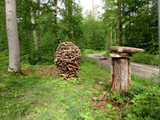 Und plötzlich und unerwartet steht da ein weiteres Monument. Da waren es dann Viere | Foto: WandernGabyErich