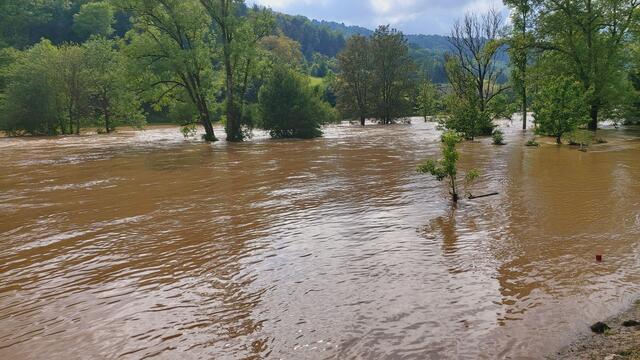 Hochwasser am Kocher in Braunsbach | Foto: Ralf Röser