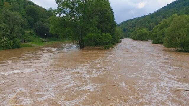 Hochwasser am Kocher in Braunsbach | Foto: Ralf Röser