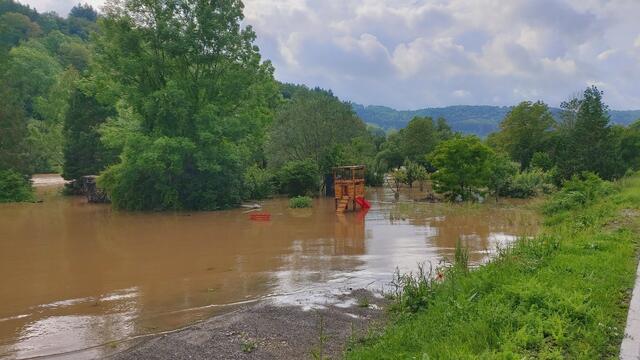 Hochwasser am Kocher in Braunsbach | Foto: Ralf Röser