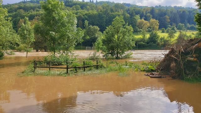 Hochwasser am Kocher in Braunsbach | Foto: Ralf Röser