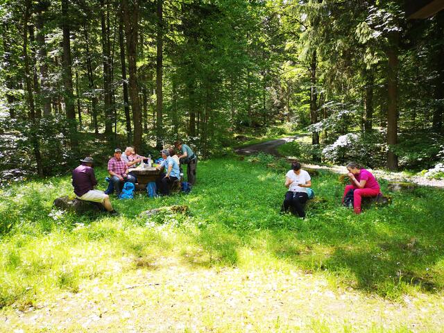 Pause bei der Kernhütte | Foto: Jürgen Pachwald