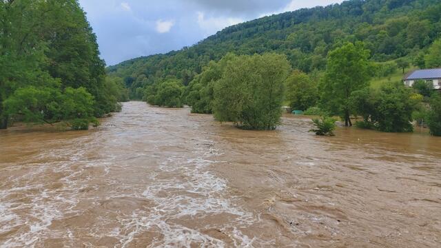 Hochwasser am Kocher in Braunsbach | Foto: Ralf Röser