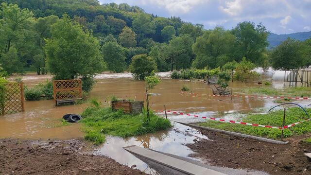 Hochwasser am Kocher in Braunsbach | Foto: Ralf Röser