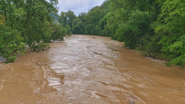 Hochwasser am Kocher in Braunsbach | Foto: Ralf Röser