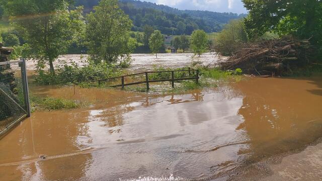 Hochwasser am Kocher in Braunsbach | Foto: Ralf Röser
