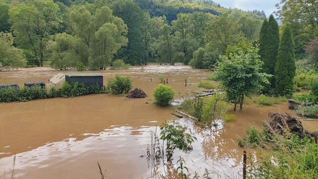 Hochwasser am Kocher in Braunsbach | Foto: Ralf Röser