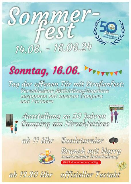 Programm: Sommerfest am Hirschfeldsee am 16.06.2024 | Foto: Sperrfechter, TR