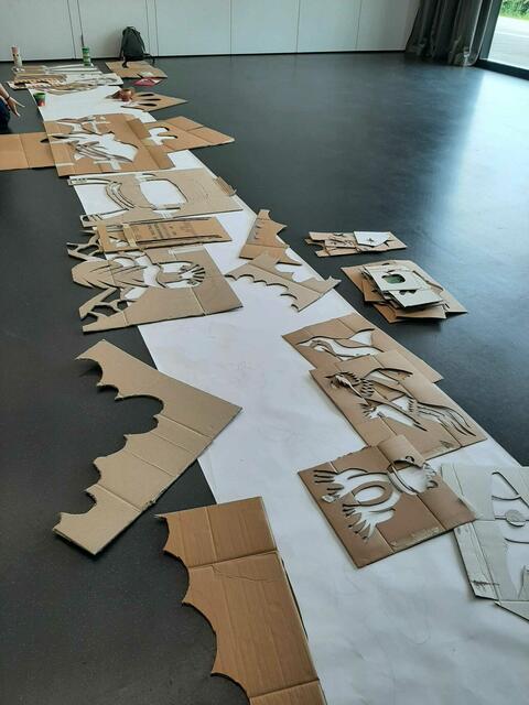 Schablonen aus Karton | Foto: Jugendpavillon Öhringen