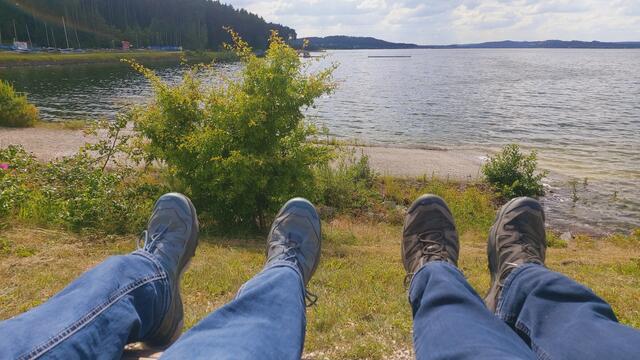großer Brombachsee🌞😍- fertig. 12km gelaufen | Foto: Ralf Röser