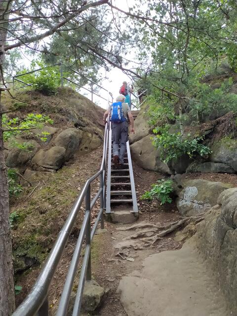 Wir gehen von unserem Aussichtsplatz erstmal wieder nach oben.  | Foto: sigischlottke