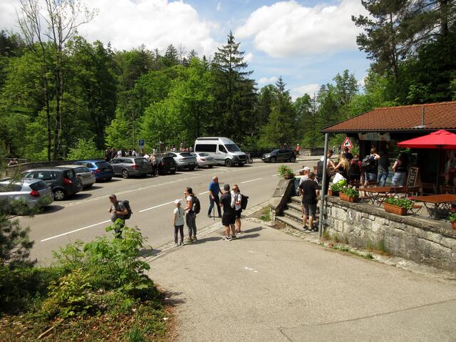 Belebte Straße direkt am Lechfall, der hat uns dann nicht mehr interessiert... | Foto: WandernGabyErich