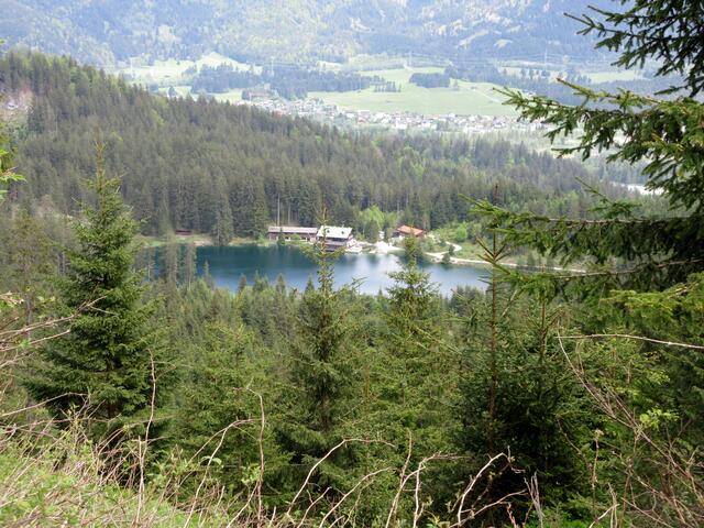 Erster Blick auf den Frauensee | Foto: WandernGabyErich