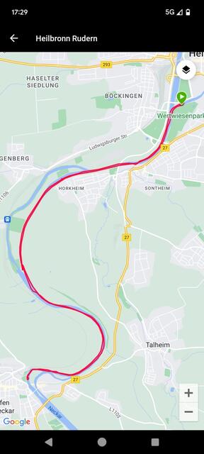 Streckenverlauf 22,5 km  | Foto: Elke Simon