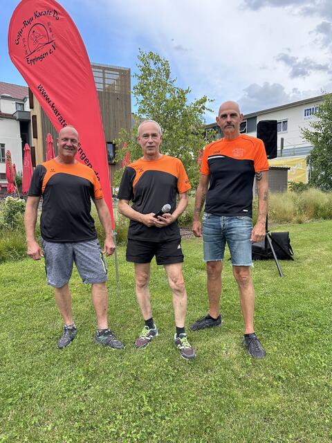 (von links) Steffen Kuhn, Alfred Keller und Jens Haar – das Team des Karatevereins Eppingen beim Selbstverteidigungstraining im Schwanengarten | Foto: Karateverein Eppingen