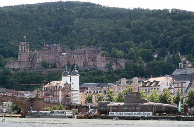 Tolles Motiv: U 17 vor dem Heidelberger Schloss. | Foto: Gerhard Hölzel
