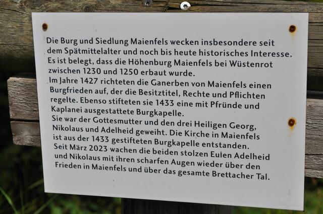 Und bei den Eulen ist dieses Schild | Foto: Daniela Somers