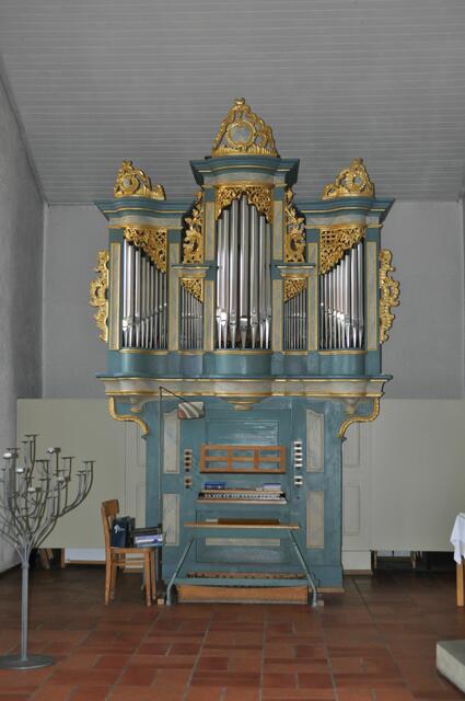 Orgel der Kilianskirche. Mal nicht oben auf der Empore. | Foto: Daniela Somers