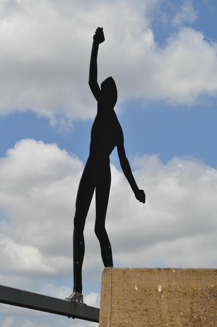 Ganz nah an der Skulptur. | Foto: Daniela Somers