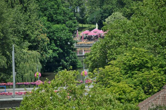 Blick zum Weinpavillon an der Neckarbühne. (Da saß ich den Tag davor noch) | Foto: Daniela Somers