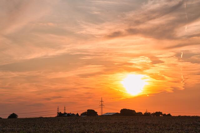 Abendstimmung an Gehöften bei Bönnigheim | Foto: Ulrich Seidel