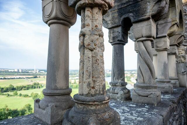 Unter den Arkaden hatten die Gäste einen wunderbaren Blick.  | Foto: Christiana Kunz