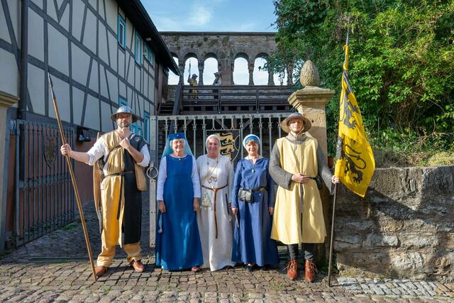 Toller Empfang durch die Mitglieder des Vereins Zunftmarkt. | Foto: Christiana Kunz