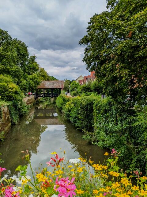 Schöne Idylle - die Metter mit der Holzbrücke. | Foto: Isolde Reitz
