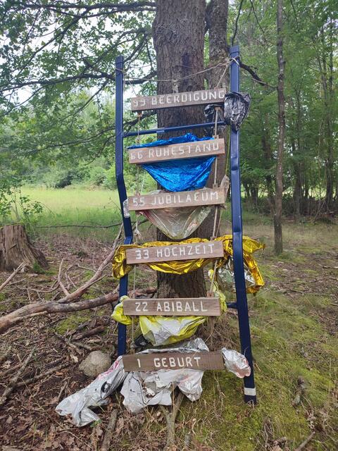 Dass die Leute ihr Jubiläen immer mit Plastik feiern müssen.... | Foto: Aurelia Kling