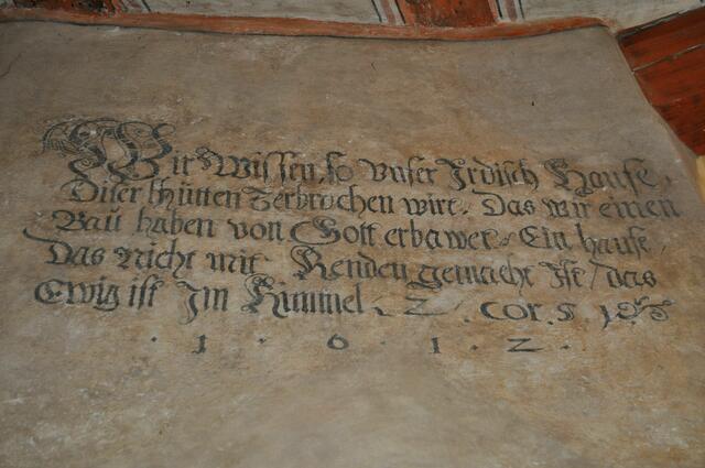Inschrift an der Wand. | Foto: Daniela Somers