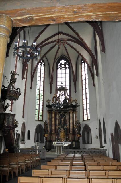Der Chor. Katholischer Teil der Kirche. | Foto: Daniela Somers