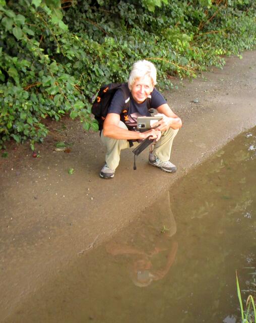 Die Fotografin in Aktion | Foto: WandernGabyErich