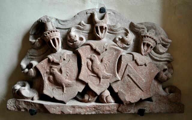 Helmstatt-Wappen. Ravensburg- Helmstatt-Metzingen. | Foto: Daniela Somers