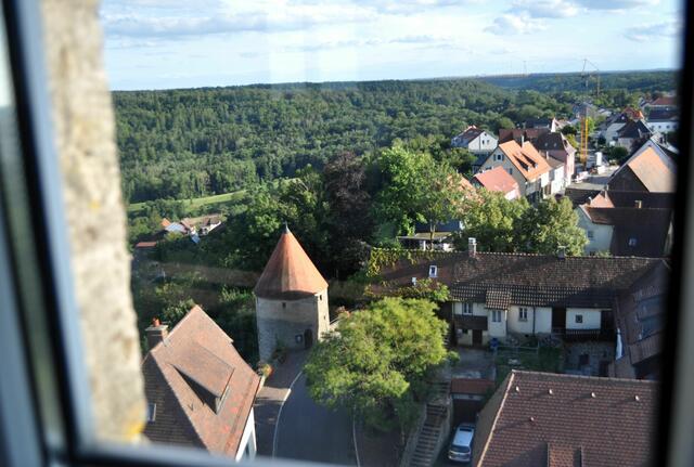 Ausblick. Hier zum Nachtwächterturm. | Foto: Daniela Somers