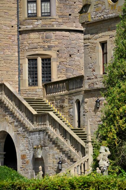 Treppenaufgang vom Park ins Schloss. Südseite | Foto: Daniela Somers