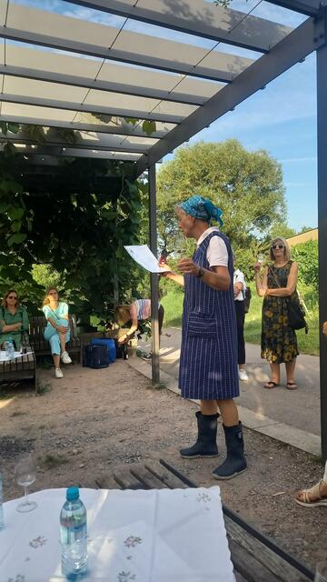 Abschluß mit einem Gedicht von Justinus Kerner | Foto: Ursula Hamann