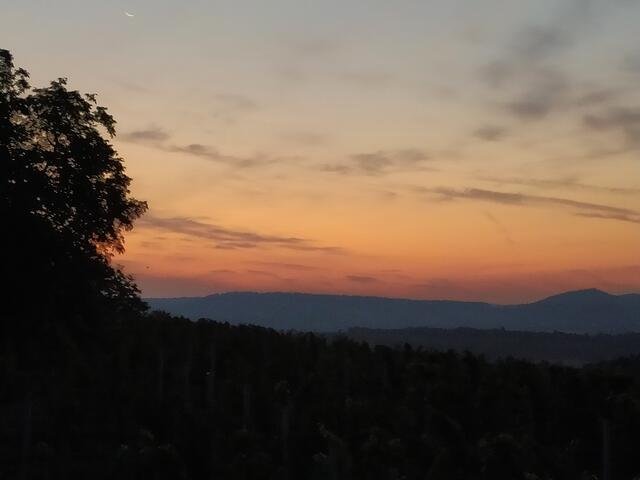 Oh, wie schön - der Himmel färbt sich schon rot-orange und es wird von Minute zu Minute heller.  | Foto: sigischlottke