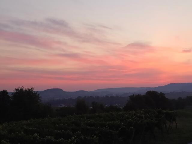 Ein wundervolles Morgenrot - das uns aber einen herrlichen Sommertag bringt.  | Foto: sigischlottke
