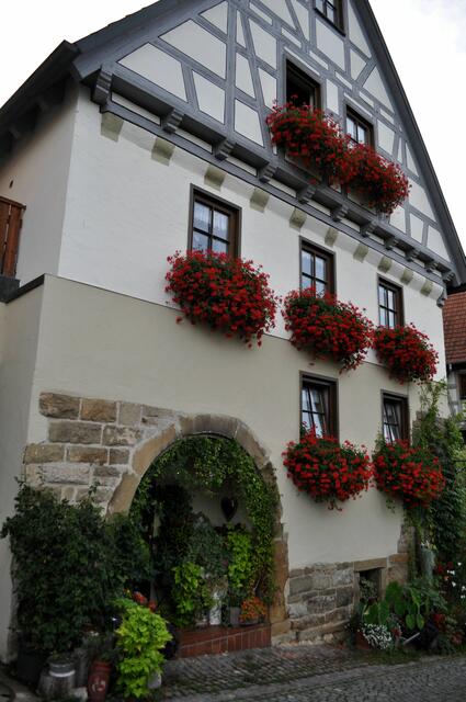 Der übige Blumenschmuck passt einfach toll zu den alten Häusern | Foto: Daniela Somers