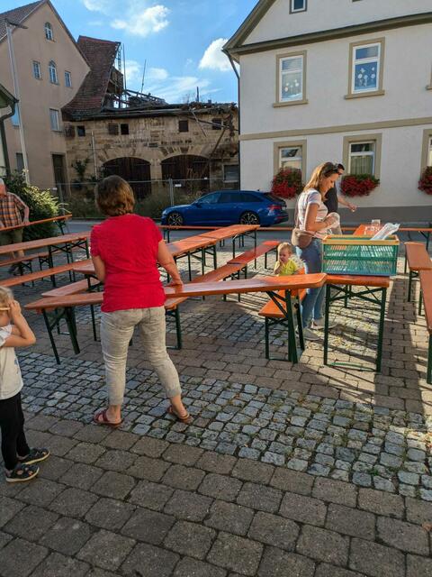 Aufbau | Foto: Landfrauen Grantschen