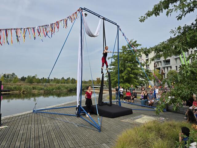 Duo Vollegro in der Duo Akrobatik. | Foto: Heidrun Rosenberger