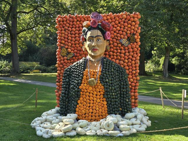 Kürbisausstellung in Ludwigsburg - Frida Kahlo | Foto: Heidrun Rosenberger