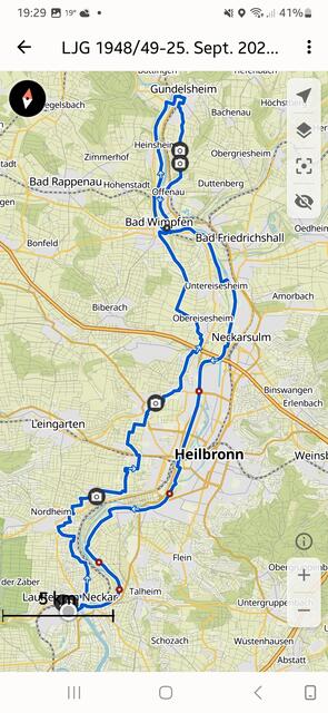 Die Tour im Bild mit 520 Hohenmeter | Foto: E. Rosendorf