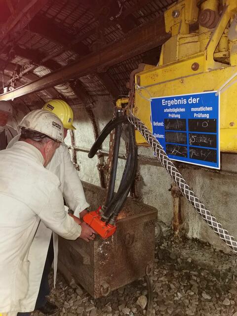 Bergbau zum Anfassen. | Foto: Heiderose