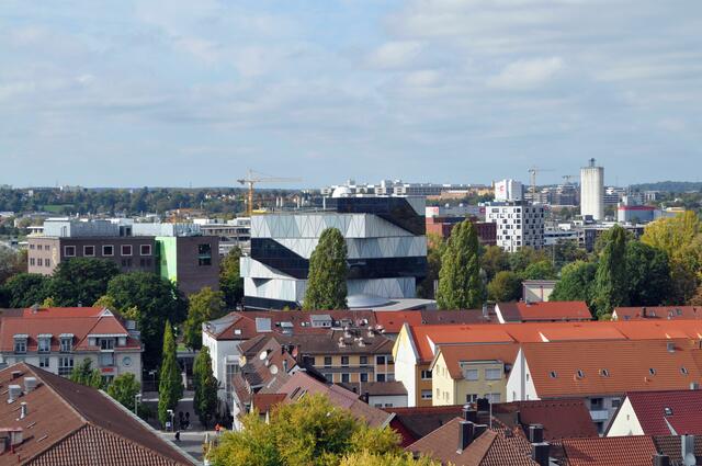 Blick zur Experimenta. Und jetzt gehts wieder nach Unten. | Foto: Daniela Somers