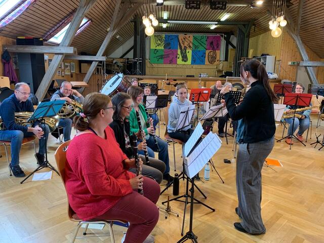 Probentag Stadtkapelle Lauffen fürs Kirchenkonzert am 26.10.2024 | Foto: bk